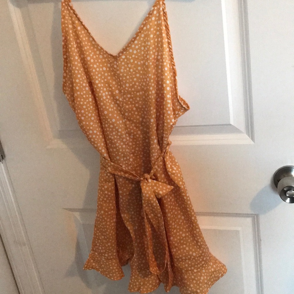 shein yellow romper